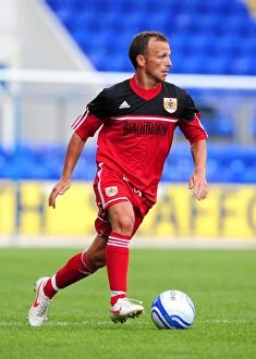 Images Dated 28th July 2012: Jody Morris of Bristol City in Action against St Johnstone at McDiarmid Park