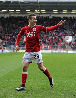 Bristol City V Bolton Wanderers Prints: Joe Bryan's Game-Winning Goal: Bristol City Celebrates Against Bolton Wanderers, 2016