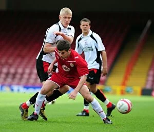 Bristol City v Bournemouth Reserves Collection: Joe Edwards in Action: Bristol City vs Bournemouth Reserves