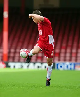 Joe Edwards in Action for Bristol City vs Bournemouth Reserves