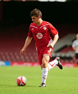 Joe Edwards in Action: Bristol City vs Bournemouth Reserves