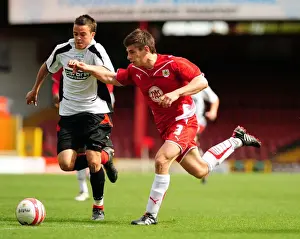 Framed Print : Joe Edwards in Action: Bristol City vs Bournemouth Reserves