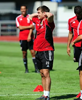 Joe Edwards in Action: Training with Bristol City FC