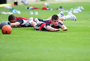Pre-season Training Prints: Joe Edwards: Brilliantly Focused during Bristol City's Pre-season Training