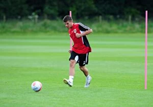 Images Dated 4th July 2011: Joe Edwards of Bristol City: A Focused Figure in Pre-season Training