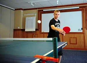Pre Season Tour Sweden Prints: Joe Lennox: Unwavering Focus in Intense Bristol City Training