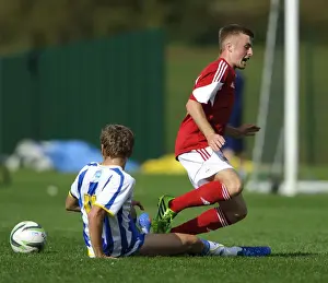 Bristol City U18s Prints: Joe Morrell Foul: U18 Clash Between Bristol City and Brighton & Hove Albion - October 5