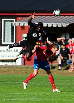 John Akinde Battles for Aerial Supremacy: Helsingborgs IF vs. Bristol City