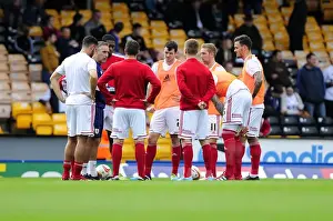 Framed Print : John Pemberton Coaches Bristol City Players at Vale Park, 2013 Framed Print : John Pemberton Coaches Bristol City Players at Vale Park, 2013