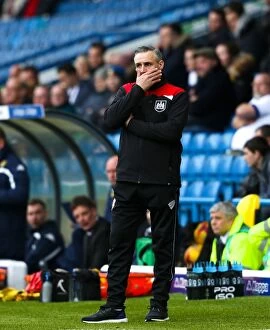 Images Dated 23rd January 2016: John Pemberton's Disappointment: Leeds United vs. Bristol City, Sky Bet Championship (January 23)