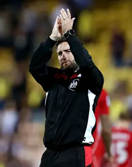 Johnson Applauds Ecstatic Bristol City Fans at Carrow Road