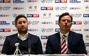 Images Dated 7th May 2017: Johnson and Ashton: Post-Match Press Conference - Bristol City vs Birmingham City (May 7, 2017)