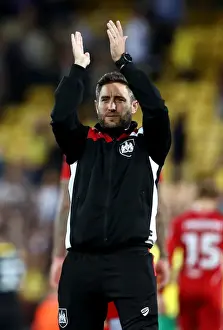 Framed Print : Johnson at the Helm: Bristol City's Sky Bet Championship Clash Against Norwich City