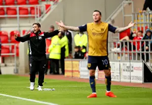 Johnson and Tomlin's Frustrated Reaction: Rotherham United vs. Bristol City, Sky Bet Championship (10.09.16)