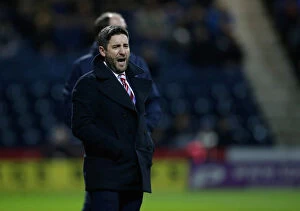 Images Dated 4th April 2017: Johnson Urges On Bristol City at Deepdale, 04-04-2017