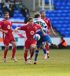 Reading V Bristol City Prints: Johnson vs Howard: Intense Battle in the Championship Clash between Reading and Bristol City - 13/03/2010