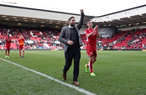 Images Dated 14th April 2017: Johnson's Jubilant Exit: Bristol City Clinch Championship Victory Over Queens Park Rangers