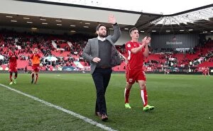 Images Dated 14th April 2017: Johnson's Jubilant Exit: Bristol City Secures Victory Over Queens Park Rangers