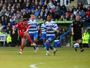 Reading V Bristol City Prints: Johnson's Shot at Madejski Stadium: Bristol City vs. Reading, Championship 2010
