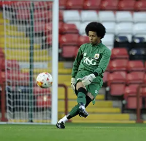 Bristol City U21s V Crystal Palace U21s Prints: Jojo Wollacott in Action: Bristol City U21s vs Crystal Palace U21s at Ashton Gate