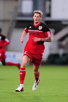 Pre Season Prints: Jon Stead of Bristol City in Action against Dunfermline Athletic at East End Park