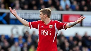 Images Dated 3rd March 2012: Jon Stead of Bristol City in Action Against Ipswich Town, Portman Road, 2012