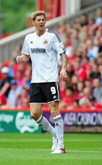 Images Dated 18th August 2012: Jon Stead Faces Off Against Nottingham Forest in Championship Showdown, August 2012