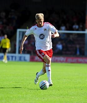 Images Dated 11th September 2010: Jon Stead Scores for Bristol City against Scunthorpe United in Championship Match, September 11