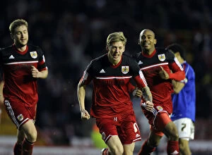 Images Dated 26th January 2013: Jon Stead Scores the Championship-Winning Goal for Bristol City against Ipswich Town, January 2013