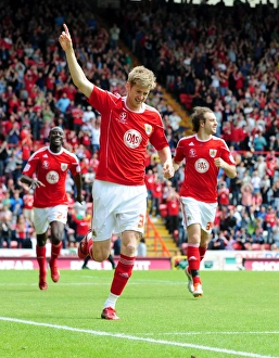 Jon Stead Scores the Opener: Thrilling Championship Clash at Ashton Gate - May 2011 (Bristol City vs Hull City)