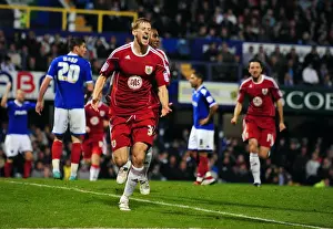 Portsmouth V Bristol City Prints: Jon Stead's Euphoric Goal Celebration: Portsmouth vs. Bristol City (Championship 2010)