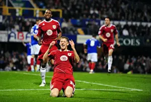Portsmouth V Bristol City Prints: Jon Stead's Euphoric Goal Celebration: Portsmouth vs. Bristol City, Championship 2010