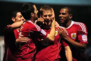 Portsmouth V Bristol City Prints: Jon Stead's Euphoric Goal Celebration: Portsmouth vs. Bristol City, Championship 2010
