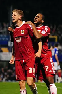 Portsmouth V Bristol City Prints: Jon Stead's Euphoric Goal Celebration: Portsmouth vs. Bristol City, Championship 2010