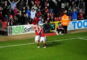 Jon Stead's Euphoric Goal Celebration: A Standout Moment at Ashton Gate Stadium (Bristol City vs. Cardiff City, 2012)