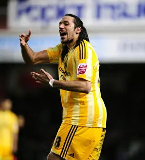 Jonas Gutierrez in Action: Championship Clash between Bristol City and Newcastle United, 20/03/2010, Ashton Gate Stadium
