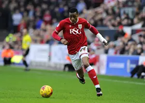 Bristol City V Charlton Prints: Jonathan Kodjia in Action for Bristol City Against Charlton Athletic