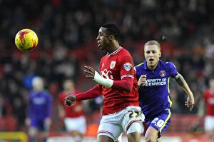 Images Dated 26th December 2015: Jonathan Kodjia in Action: Bristol City vs Charlton Athletic, Sky Bet Championship, December 2015