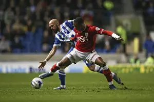Brighton Prints: Jonathan Kodjia Blocks Bruno Saltor: Intense Moment from Brighton vs