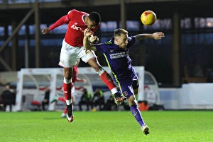 Images Dated 26th December 2015: Jonathan Kodjia Charges Towards Goal: Bristol City vs Charlton Athletic, 2015