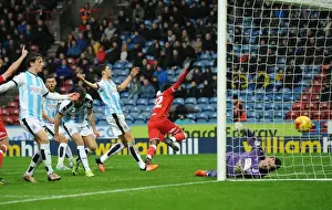 Yorkshire Prints: Jonathan Kodjia Scores First Goal: Huddersfield Town vs