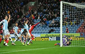 Yorkshire Prints: Jonathan Kodjia Scores Opening Goal: Huddersfield Town vs