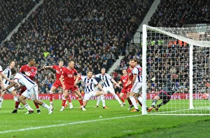 Images Dated 9th January 2016: Jonathan Kodjia Scores Stunner Past Ben Foster: West Brom vs