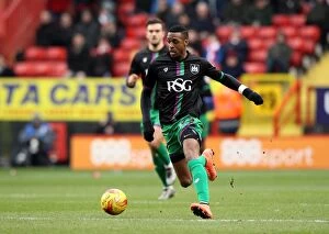 Images Dated 6th February 2016: Jonathan Kodjia Strikes for Bristol City against Charlton Athletic - Sky Bet Championship Rivalry
