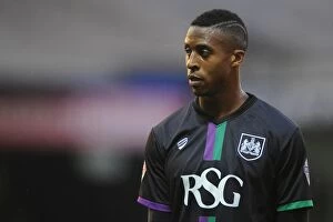 Images Dated 11th August 2015: Jonathan Kodjia Strikes for Bristol City against Luton Town, August 2015