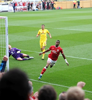 Framed Print : Jonathan Kodjia's Thrilling Goal: Bristol City vs. MK Dons at Ashton Gate Framed Print : Jonathan Kodjia's Thrilling Goal: Bristol City vs. MK Dons at Ashton Gate