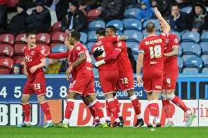 Yorkshire Prints: Jonathan Kodjia's Thrilling Goal Celebration: Huddersfield Town vs