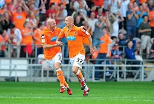 Images Dated 1st October 2011: Jonjo Shelvey's Debut Goal: Blackpool 1-1 Bristol City (League Cup, 01/10/2011)