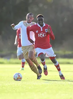 Framed Print : Jordan Wynter in Action: Bristol City U21 Training Session vs. Crewe U21, November 2014