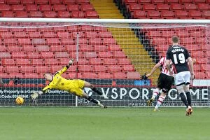 Images Dated 22nd February 2014: Jose Baxter Scores the Penalty: Sheffield United vs. Bristol City, 2014 - Football Action Image